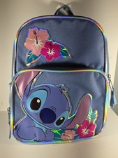 Disney Lilo and Stitch Kids Mini Travel Backpack Blue 10-1/2"