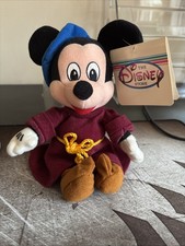 NWT Disney Store Bean Bag Plush Fantasia Sorcerer Mickey Mouse