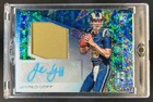 2016 Panini Spectra Jared Goff RC Patch Neon Blue Rookie Auto #23/60 Rams