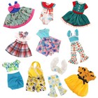 10 Sets American Wellie Doll Clothes Outfits Dolls Handmade Casual Wear Cloth...