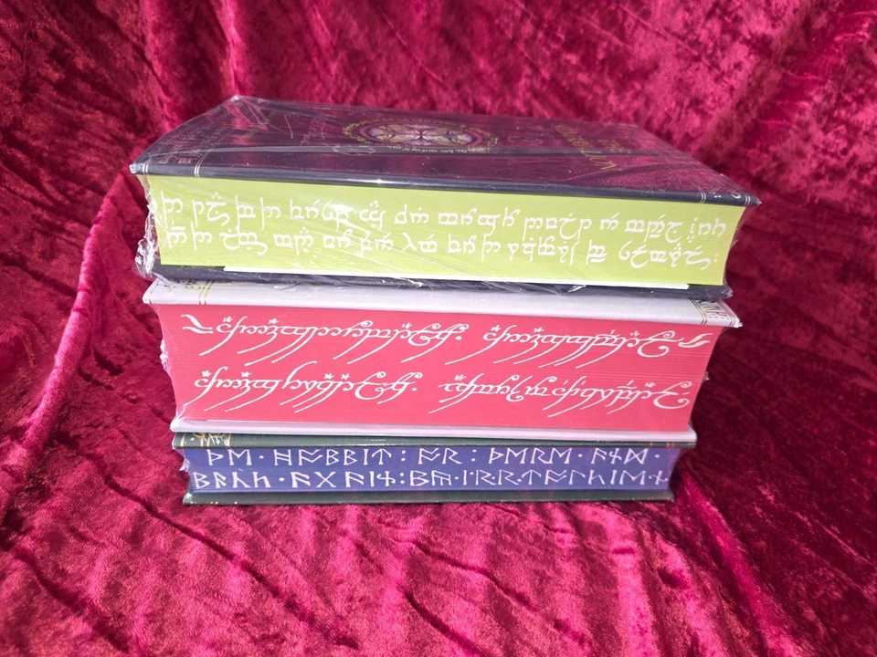 Deluxe 3 Book Set THE HOBBIT LORD OF THE RINGS AND THE SILMARILLION NEW SEALED - Image 2 of 2