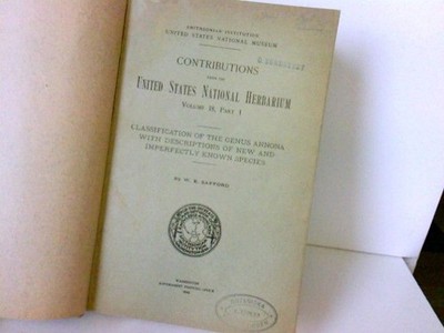 Contributions from the U.S. National Herbarium Vol. XVIII Diverse: