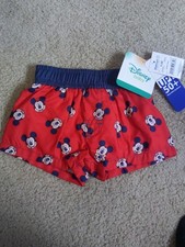 Disney Baby Swim Trunks Mickey Mouse Size 0-3 Months Pull On Mesh upf 50 New