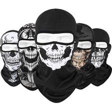 Ghosts Skull Balaclava Ski Mask Summer Face Mask for Motorcycle Helmet Dirt Bike