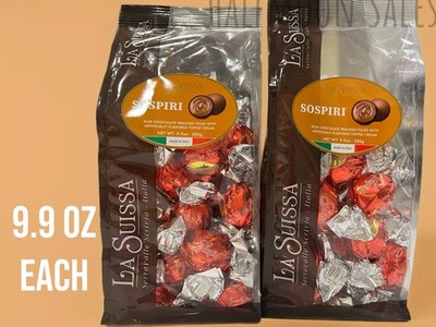 La Suissa Sospiri Toffee Cream Milk Chocolate Pralines Set Of 2 (9.9oz Each)