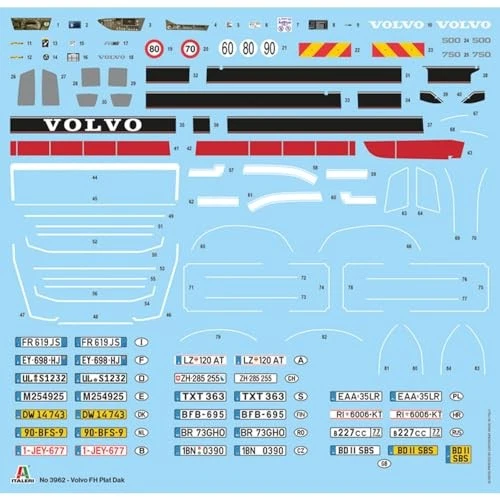 ITALERI 3962 1:24 Volvo FH Plat Dak - modellismo, kit, modellino, kit camion, ki - Immagine 3 di 3
