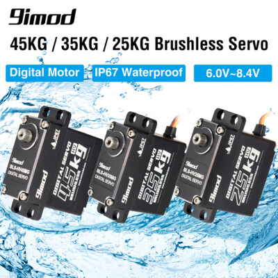 9imod Waterproof Brushless Coreless 45KG 35KG 25KG Metal Gear Digital Servo
