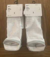 Nike Spark Cushioned No-Show Running Socks-2 Pairs-MEN 8-9.5 -WMN 9.5-11