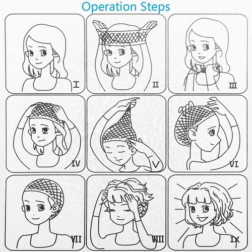 4Pcs Grandma Old Lady Costume Set Granny Wig Adult Kids The 100 Days Of School - Picture 8 of 17