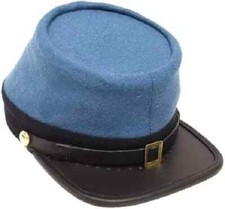 US Civil War Confederate Infantry Officers kepi Sky blue with Black Band