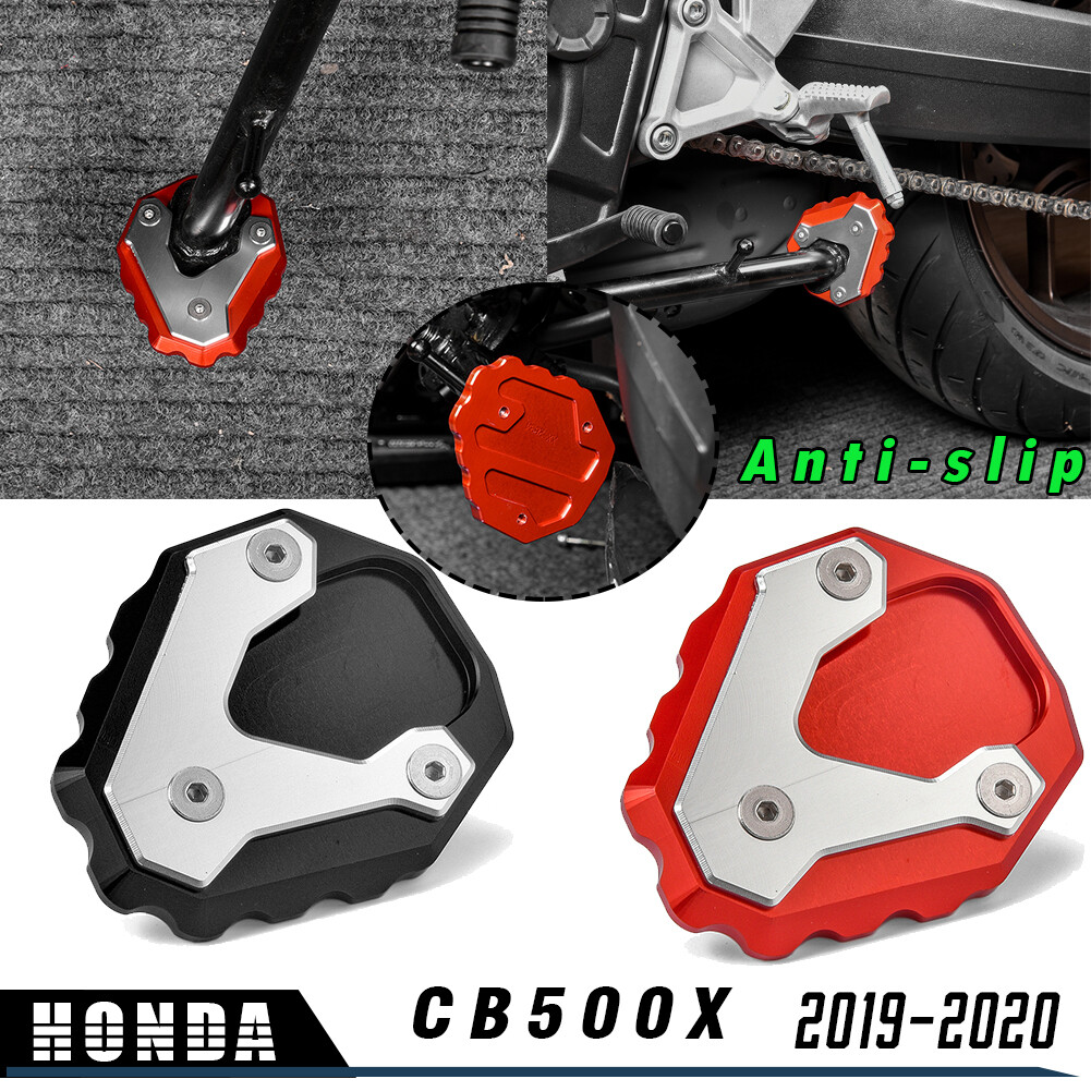 Motorcycle Kickstand Side Stand Extension Plate Pad For Honda CB500X