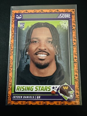 JAYDEN DANIELS 2024 Score-A-Treat RC Rookie Rising Stars Orange