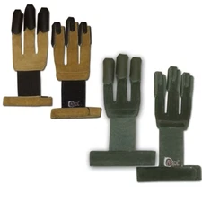RECURVE/COMPOUND/LONGBOW  TRADITIONAL ARCHERY LEATHER ARROW PULL SHOOTING GLOVE