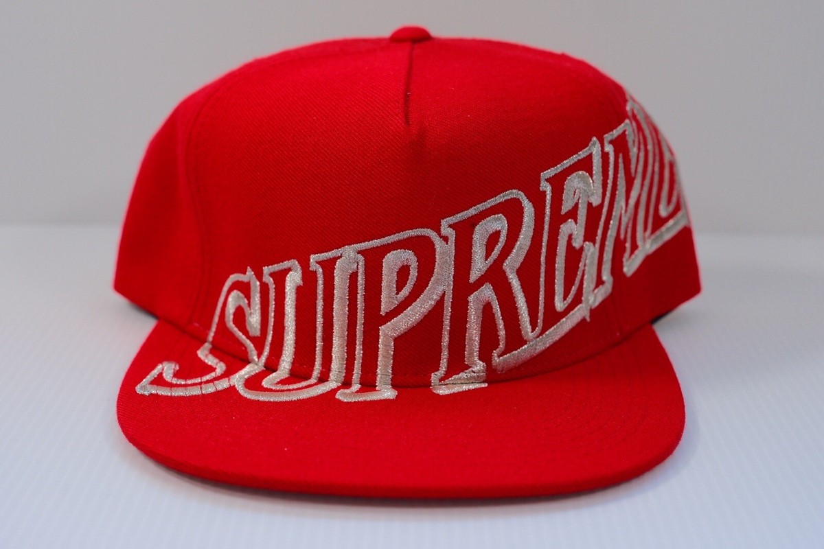 SUPREME FW14 OVERLAP 5 PANEL CAP RED NEW W/ TAGS BOX LOGO S SUPREME FW14 OVERLAP 5 PANEL CAP RED NEW W/ TAGS BOX LOGO S