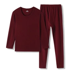 Men's Thermal Underwear Set Cotton for Men with Base Layer Top Bottom