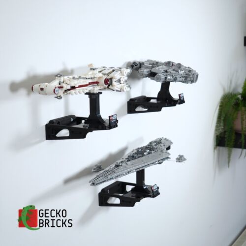 Gecko Bricks Wall Mount for LEGO Star Wars Midi Scale Sets (All 2023-2024) - Picture 1 of 6