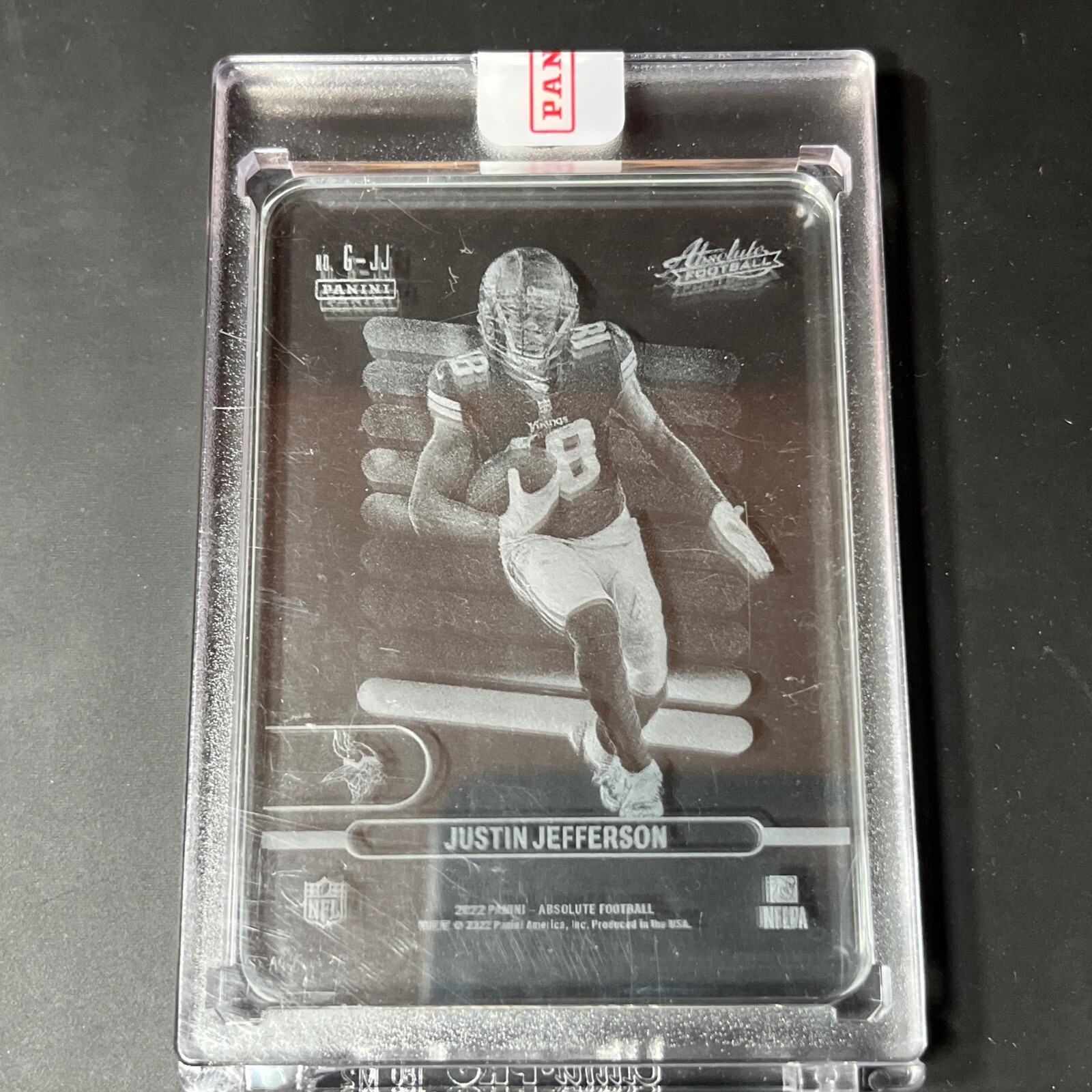 2022 Panini Absolute Football Justin Jefferson GLASS! #G-JJ Minnesota Vikings