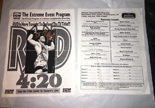 1999 ECW SIGNED ROB VAN DAM EVENT PROGRAM 