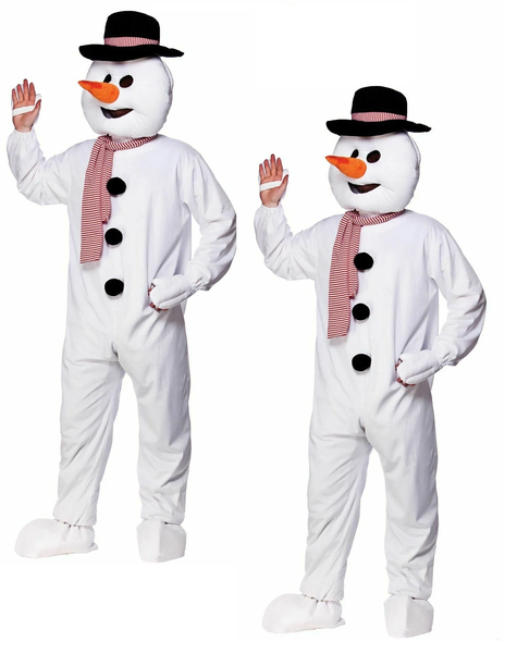 Wicked Weihnachts-Schneemann GanzköRper-Maskottchen Fancy Dress KostüM Neu-image