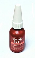 LOCTITE 271, Red High Strength Threadlocker, For Permanent Locking, 10ml