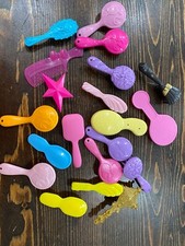 20 Fashion Doll Hair Brushes Combs Mixed Bundle Lot