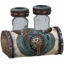 JT International Floral Turquoise Salt & Pepper Shaker