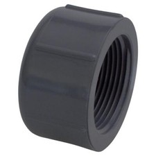 Charlotte Pipe PVC081171200 Threaded Cap Schedule 80 3/4" MPT T X 3/4" D FPT PVC