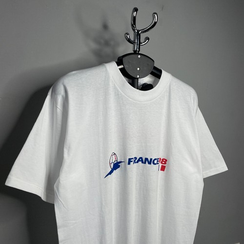 VNG 1998 Fifa World Cup France Soccer Gillette White Cotton T-Shirt Size XL - Picture 5 of 12
