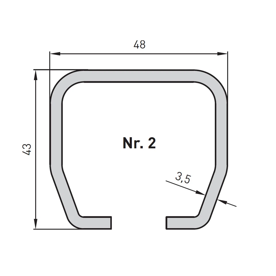 Track Type 2 - Length 2.0m Sliding Gate up to 400kg Barn Gate Fitting - Image 4 of 4