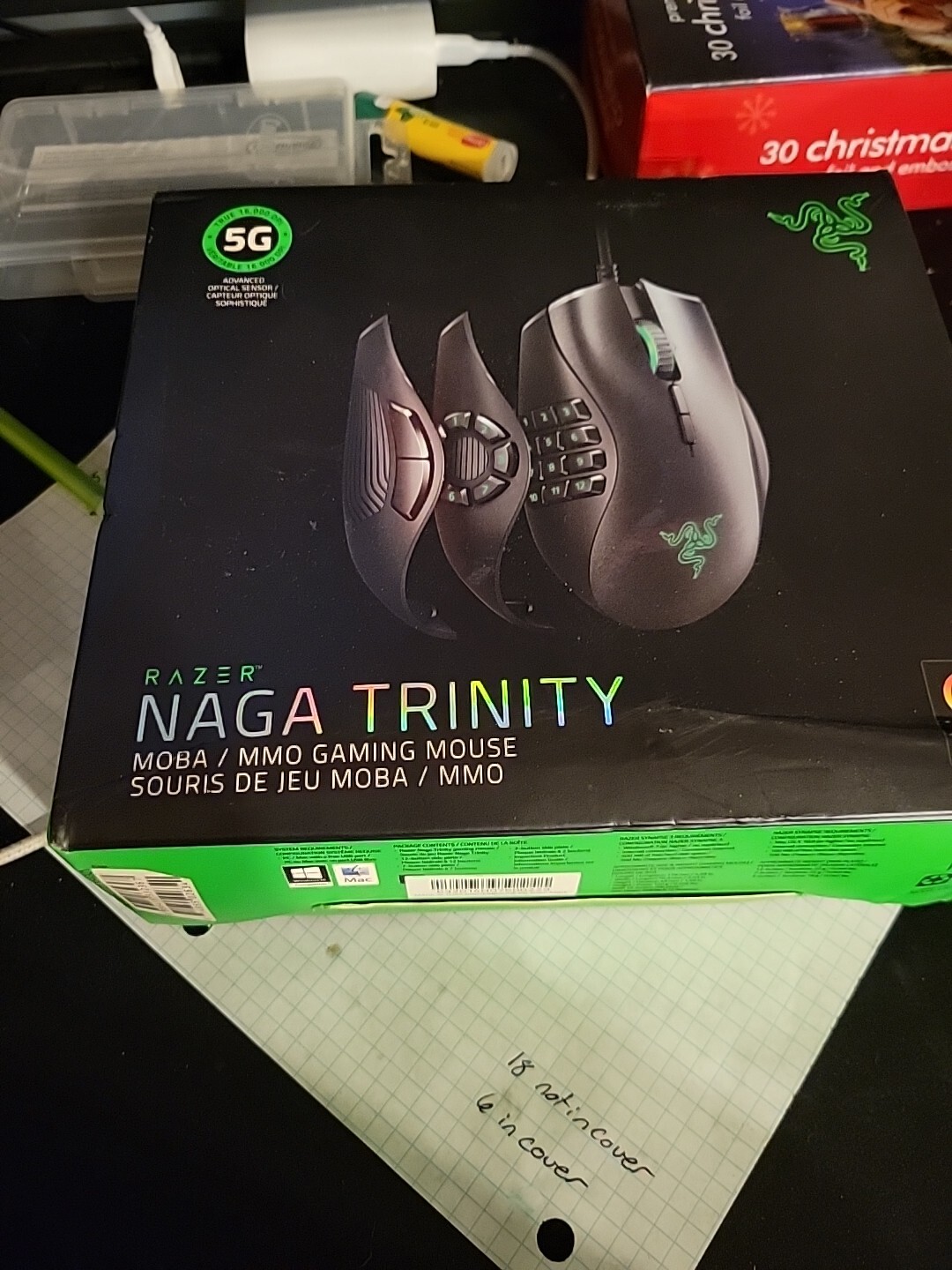 Original Razer Naga Trinity Gaming Mouse 2 and 12 Button Left Side Covers Stunning Motivation