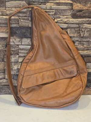 Vintage Ameribag Brown Leather Sling Bag Made in USA Vintage Ameribag Brown Leather Sling Bag Made | Mercari main image 2