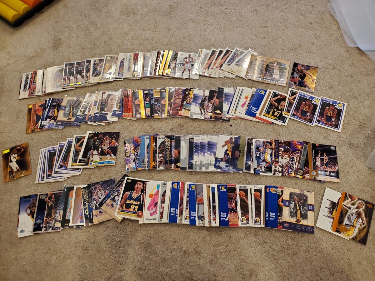 HUGE Lot (100) Reggie Miller Cards 1989 - present Fleer Topps 
