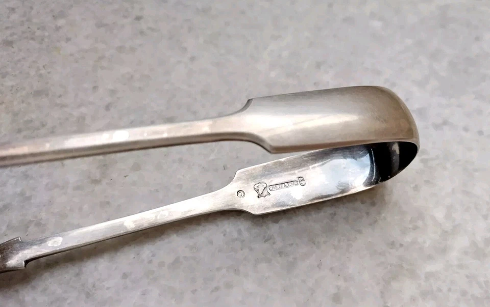 Pinças de açúcar folheadas a prata vitorianas Wingfield - Imagem 4 de 4