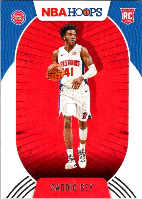 2020-21 Hoops #237 Saddiq Bey Rookie Card RC Detroit Pistons