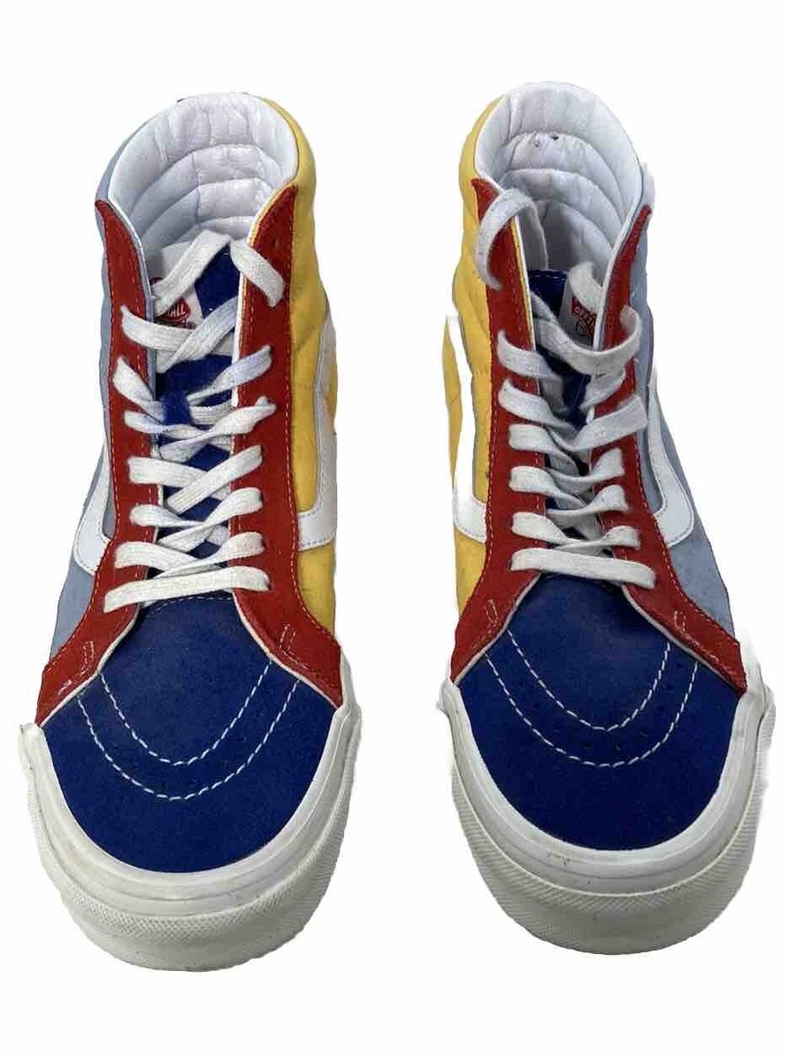 %Vans Off The Wall Multi-Color High Top Sneakers Men 8 Women\'s 9.5 / A 52 Vans SK8-HI Multicolored Hi Top Sneakers-Suede Accents  main image 3