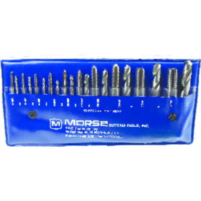 20 Piece Master Coarse Tap & Drill Set #4 to 1/2'' NC Tap Guide Made In USA