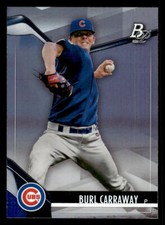 2021 Bowman Platinum #TOP-3 Burl Carraway Top Prospects Card Chicago Cubs