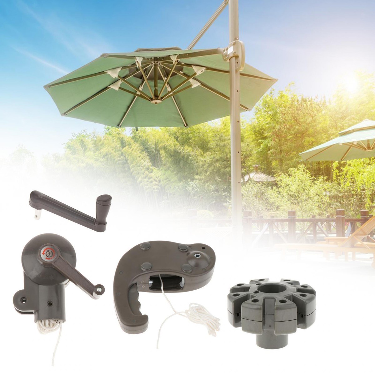 Patio Umbrella Base Parts Patio Bunnings Outdoor Umbrella Base