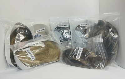 Synthetic Blonde to Brown Short Hair bob Wigs lot of seven shades and styles NEW