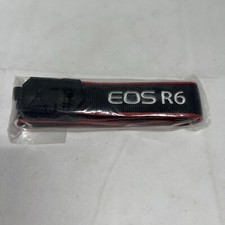 Canon EOS R6 Digital Camera Neck Shoulder Strap Black-Red - Genuine OEM - NEW