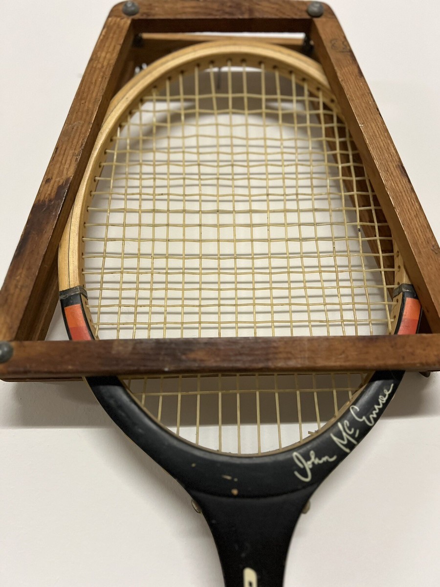 VINTAGE JOHN McENROE DUNLOP MAXPLY TENNIS + FRAME GUARD | eBay