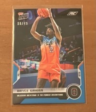 2021 TOPPS NOW OVERTIME ELITE #3 BRYCE GRIGGS NUMBERED 18/49 BLUE PARALLEL