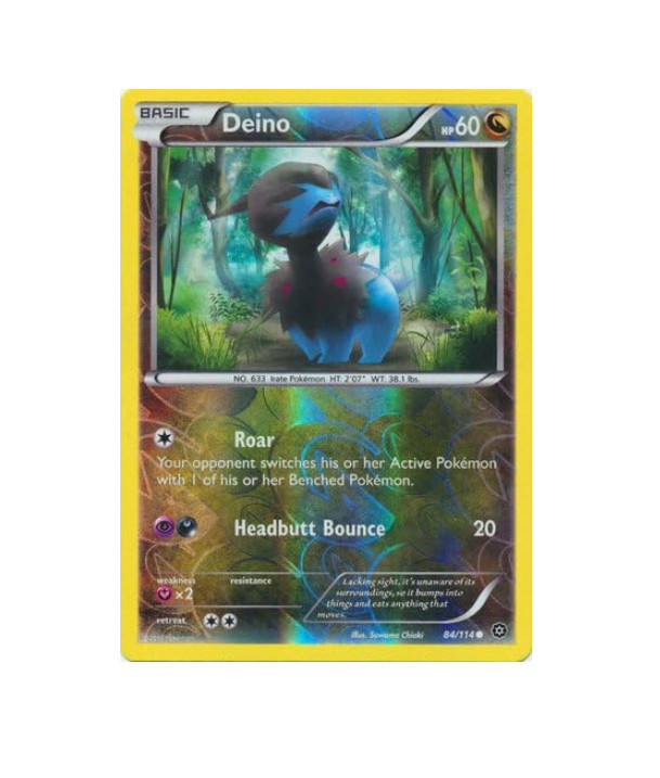 Pokemon -  Deino - 84/114 - XY Steam Siege - Reverse Holo -  NM/M