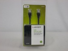 Image of ADVENT 5M CAT6 ETHERNET CABLE - BLACK - 5 metres