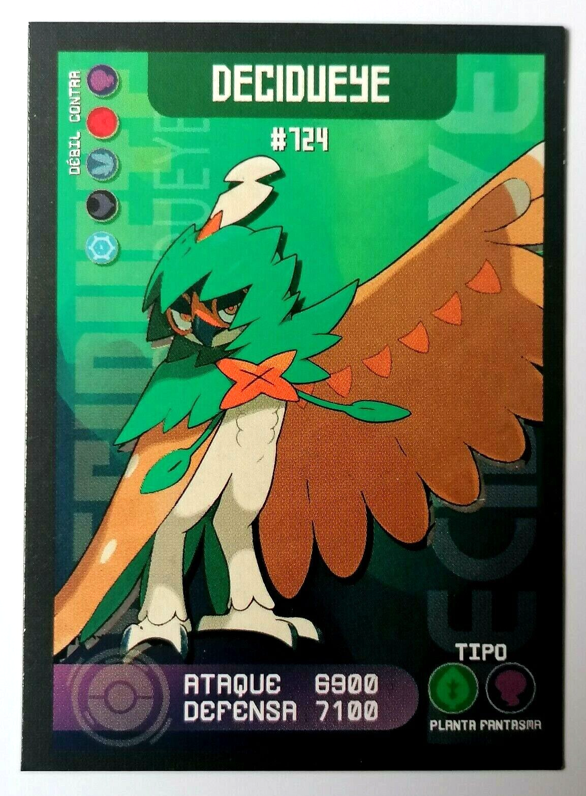 CARD POKEMON EJ VOL. I #724 DECIDUEYE 2020 Alola PERU South