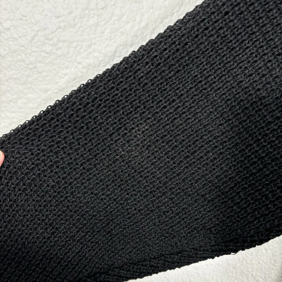 Suéter Eskandar OS preto linho orgânico manga longa feito na Escócia amarrar corda - Imagem 3 de 4