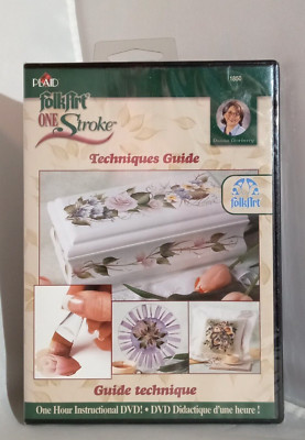 PLAID FolkArt One Stroke Techniques Guide # 1850 DVD 2005  - New Sealed