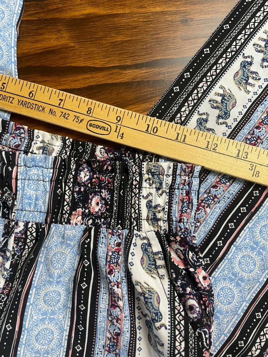 Joe B Pants, Womens X-Small, Multi Color, Printed, Loose Fit Joe B Pants, Womens X-Small, Multi Color, Printed, Loose Fit