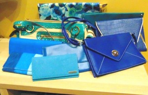 turquoise blue purse