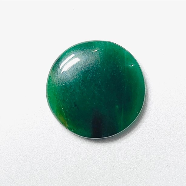 Boîte Ronde En Onyx Vert - Artisanat Arménien Fait Main - Diamètre 8,5 Cm
